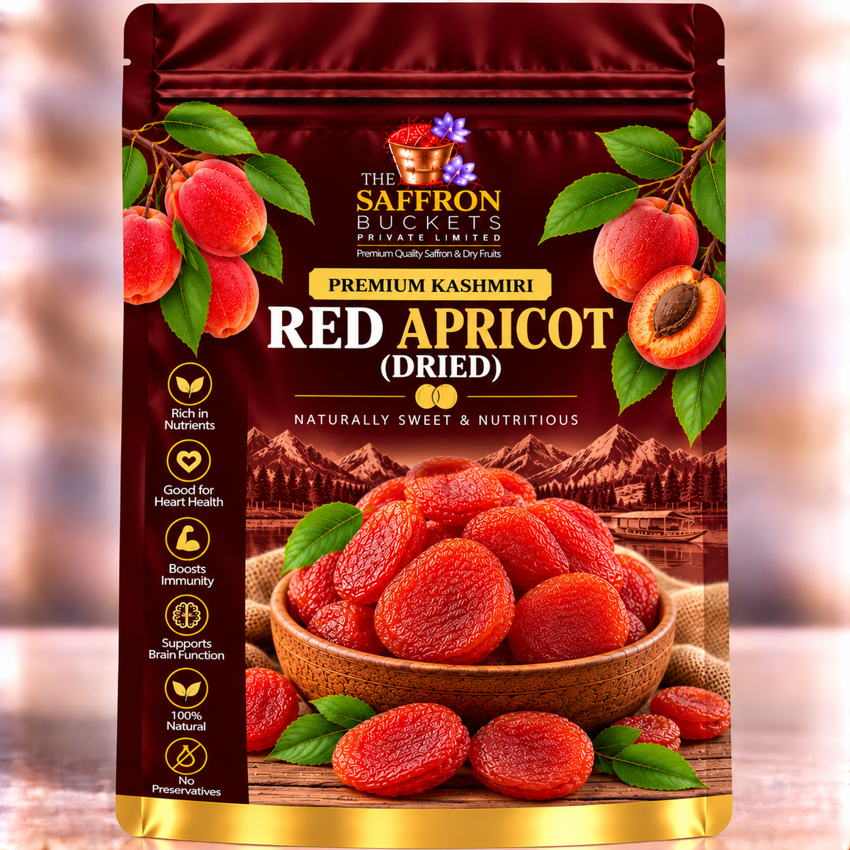 Kashmiri Red Apricot (Dried)