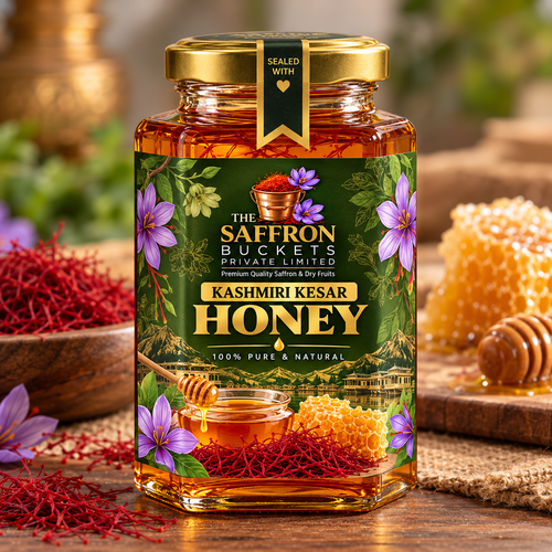 Kesar Honey (Saffron Honey)