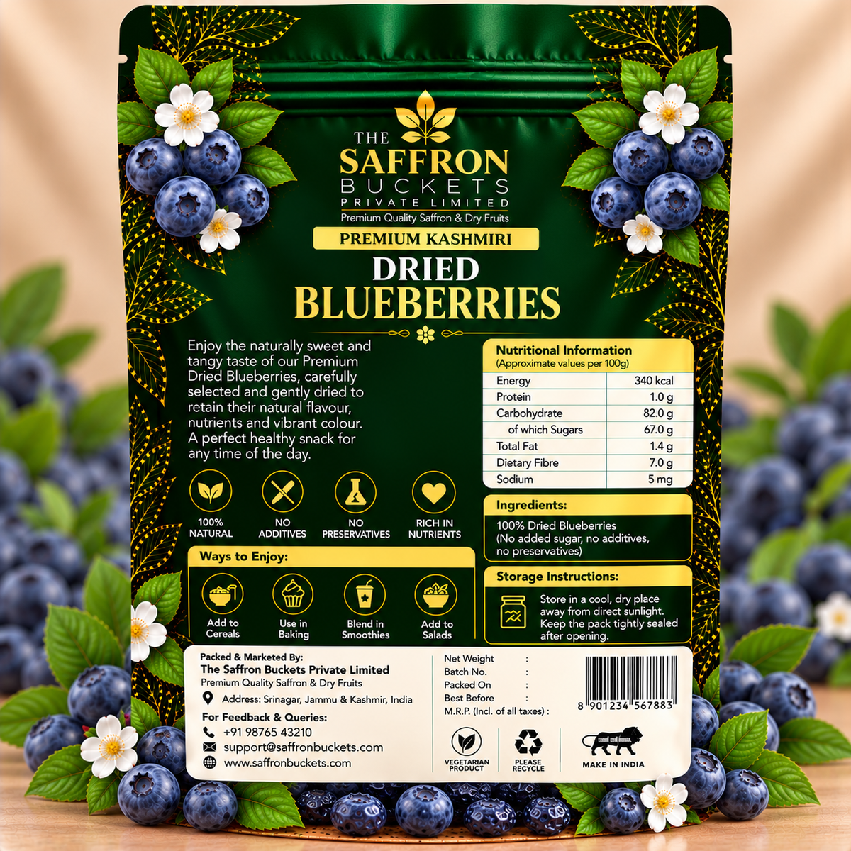 Dried Blueberries