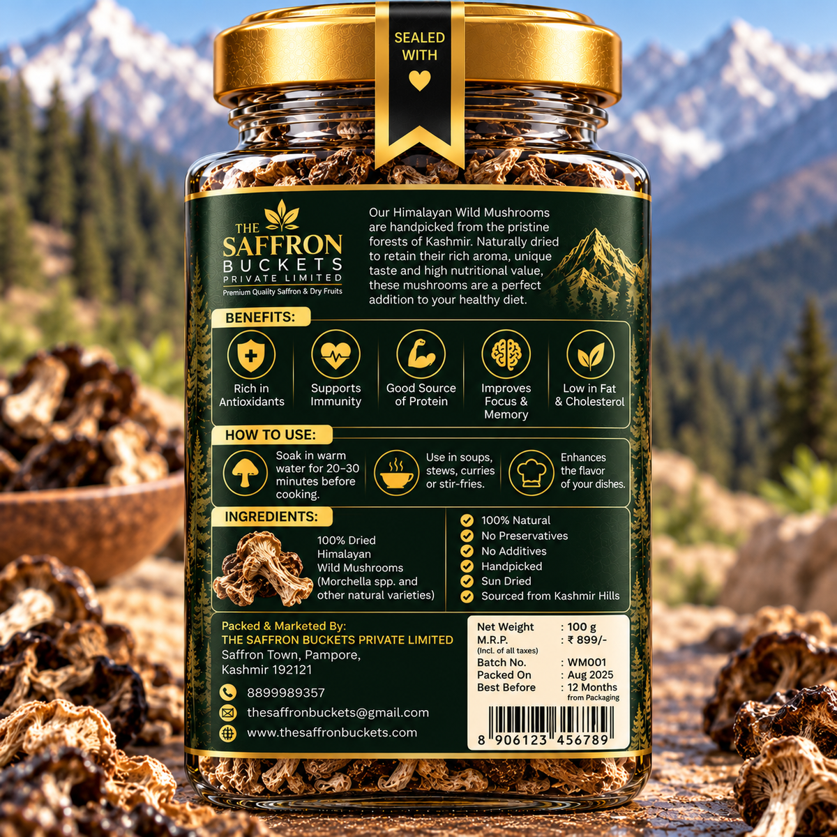 Wild Mushroom (Dried)