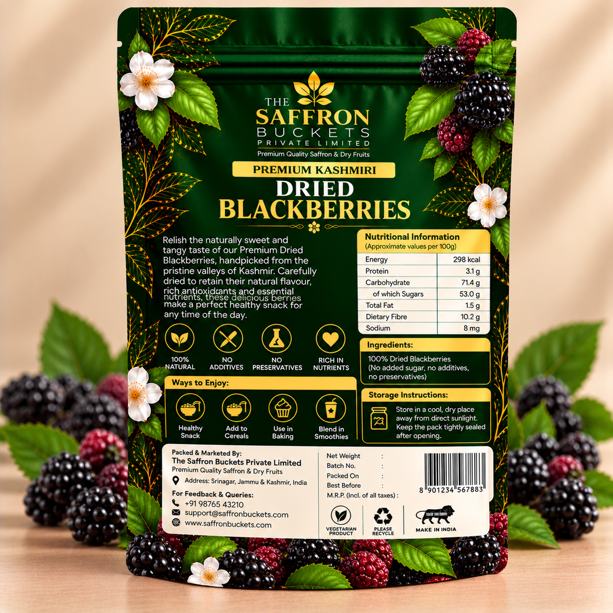 Dried Blackberries