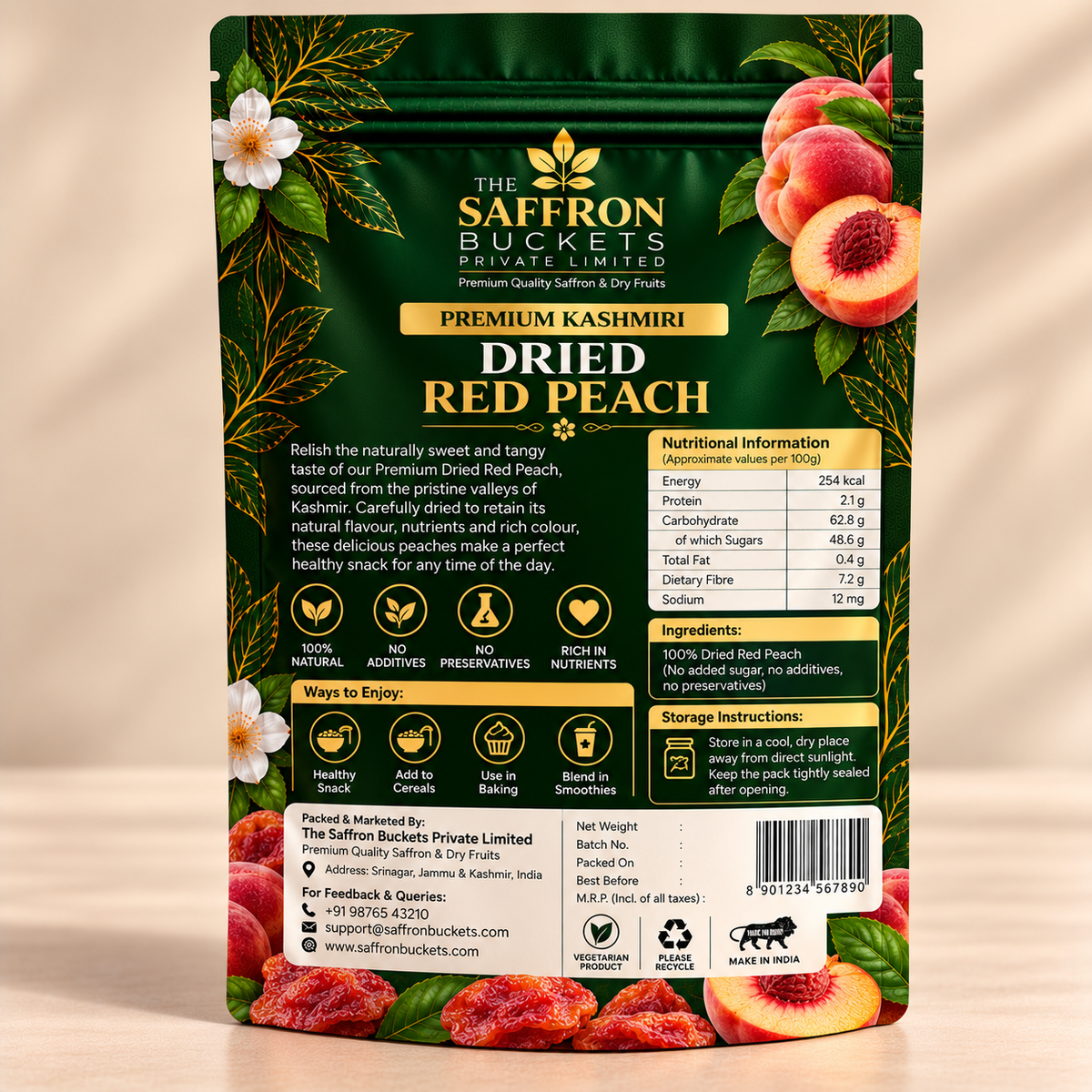Dried Red Peach