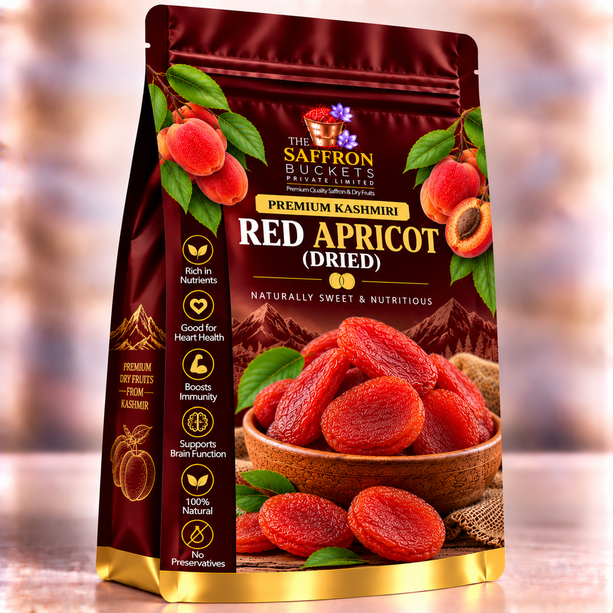 Kashmiri Red Apricot (Dried)