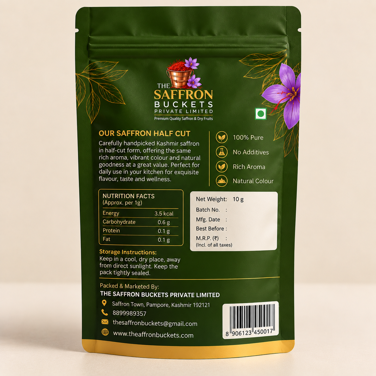 Saffron Half Cut